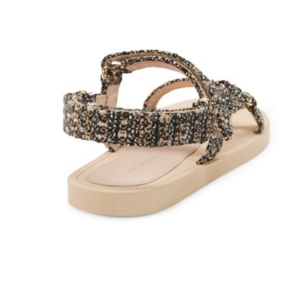 NEW Stuart Weitzman Golden Beige Vail Patterned Sport Sandal Size 7.5 - Picture 4 of 7